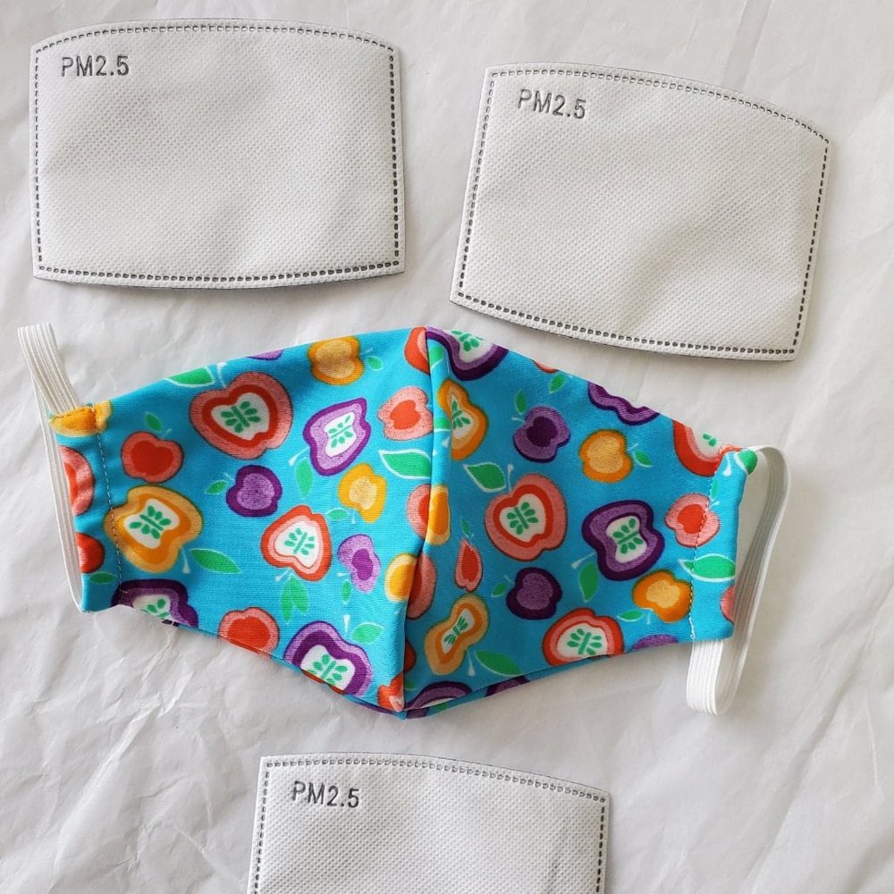 Facemask with 3 filters included